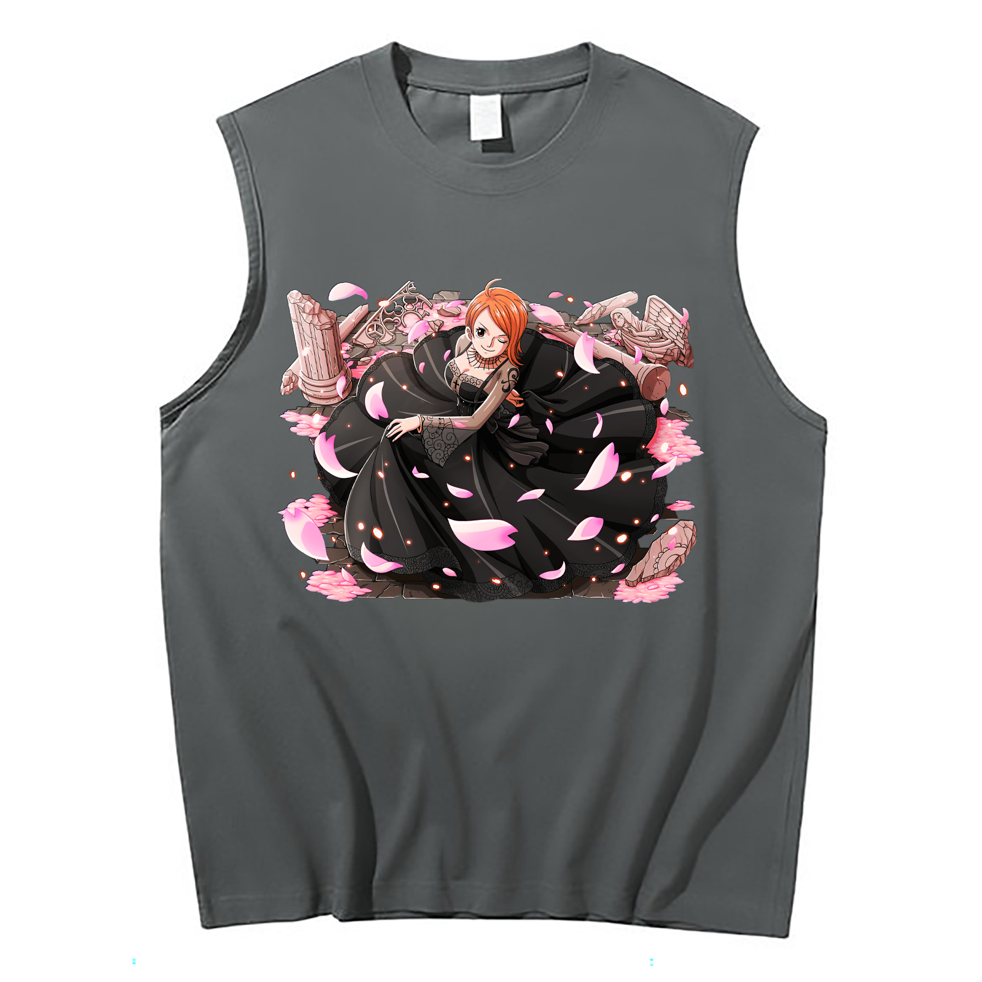 ワンピース ナミ ONE PIECE Nami コットン100％タンクトップ（フロントプリント）
